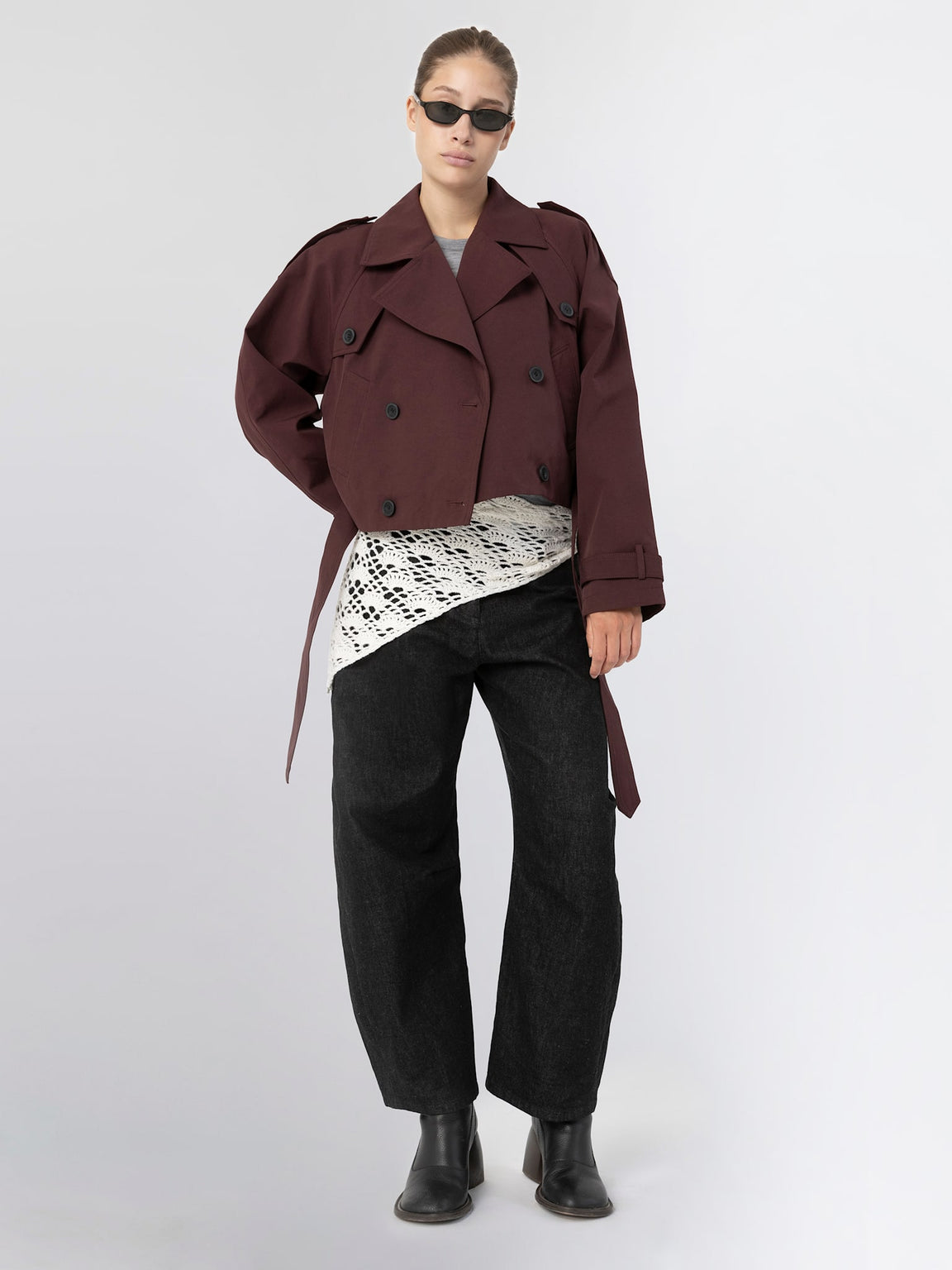 BOBBY CANVAS JACKET - BURGUNDY