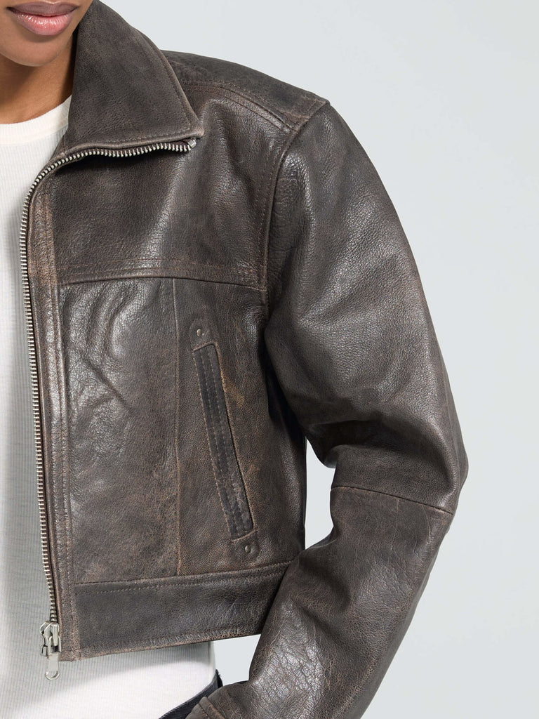 【最終値下げ】épine leather jacket brown epine épine logo lining leather jacket pink | épine