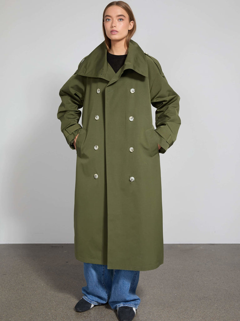 OVY Euro MIilitery Nylon Over Coat L