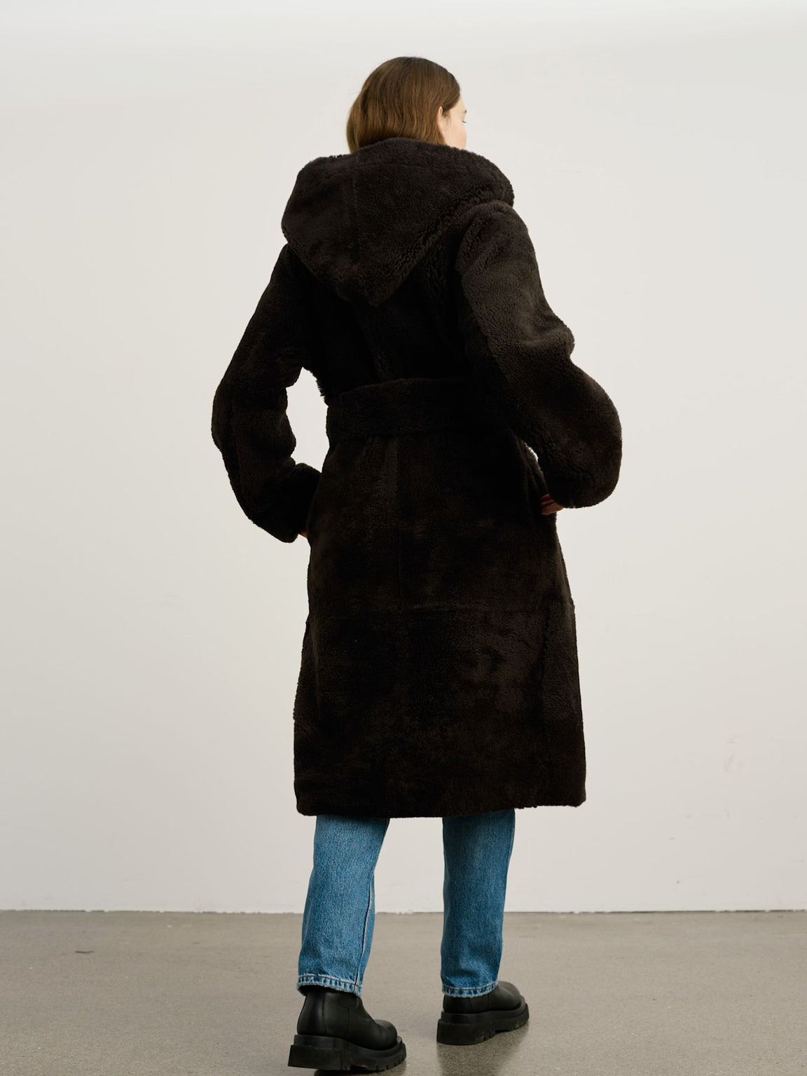 MADDIE COAT - DARK BROWN