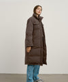 EMMA DOWN COAT - DARK BROWN