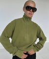UMA ZIP KNIT - GREEN