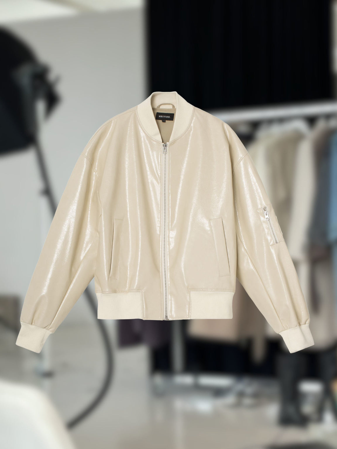 BIANCA VEGAN BOMBER - CRÈME