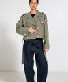 BOBBY CANVAS JACKET - DUSTY GREEN
