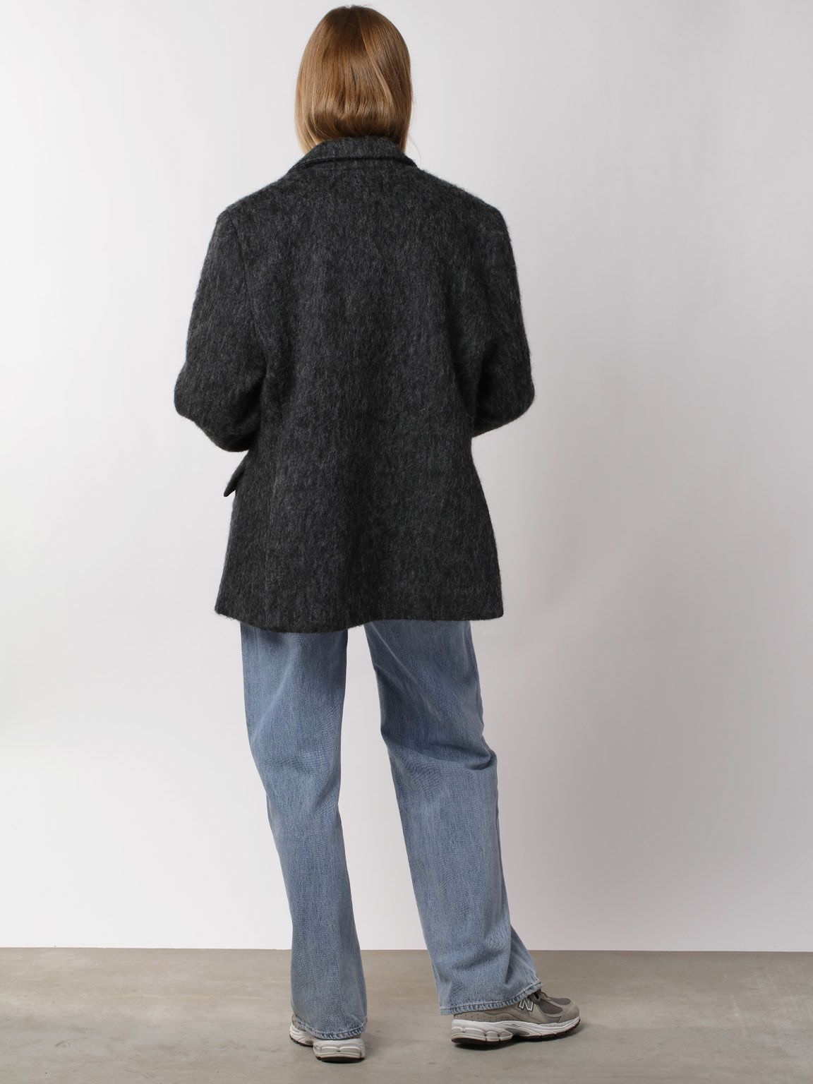 EMILY BLAZER JACKET - MOHAIR - GREY