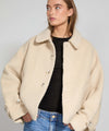 GIA BOUCLE JACKET - CREME