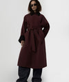 JOEL CANVAS COAT - BURGUNDY/BLACK
