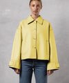 JOSEPH LEATHER JACKET - YELLOW