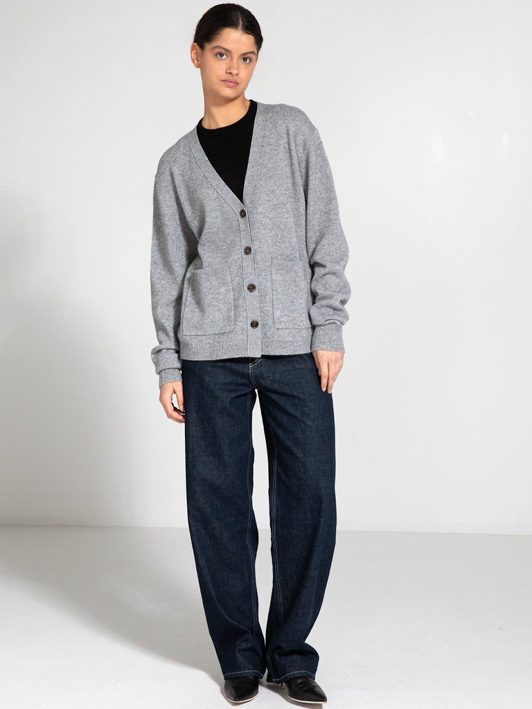 LOLA CARDIGAN KNIT - GREY