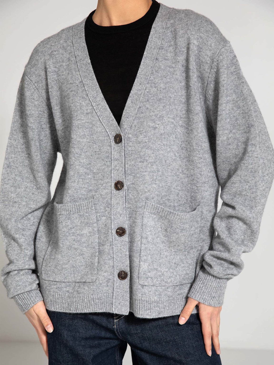 LOLA CARDIGAN KNIT - GREY