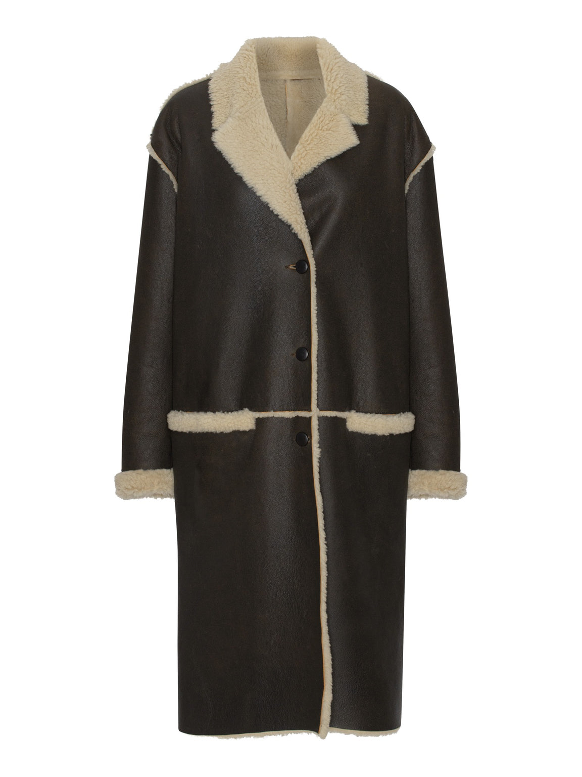 CLAIRE COAT - DARK BROWN