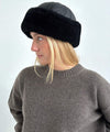 STORM SHEARLING HAT - BLACK