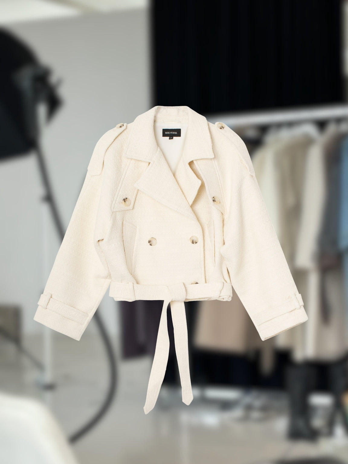 BOBBY TWEED JACKET - CREME