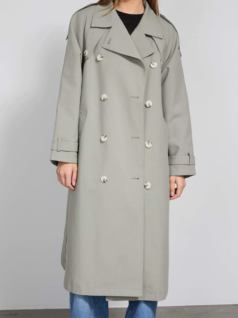 BOBBY CANVAS COAT - GREY