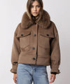 CHARLIE JACKET - WOOL - BROWN