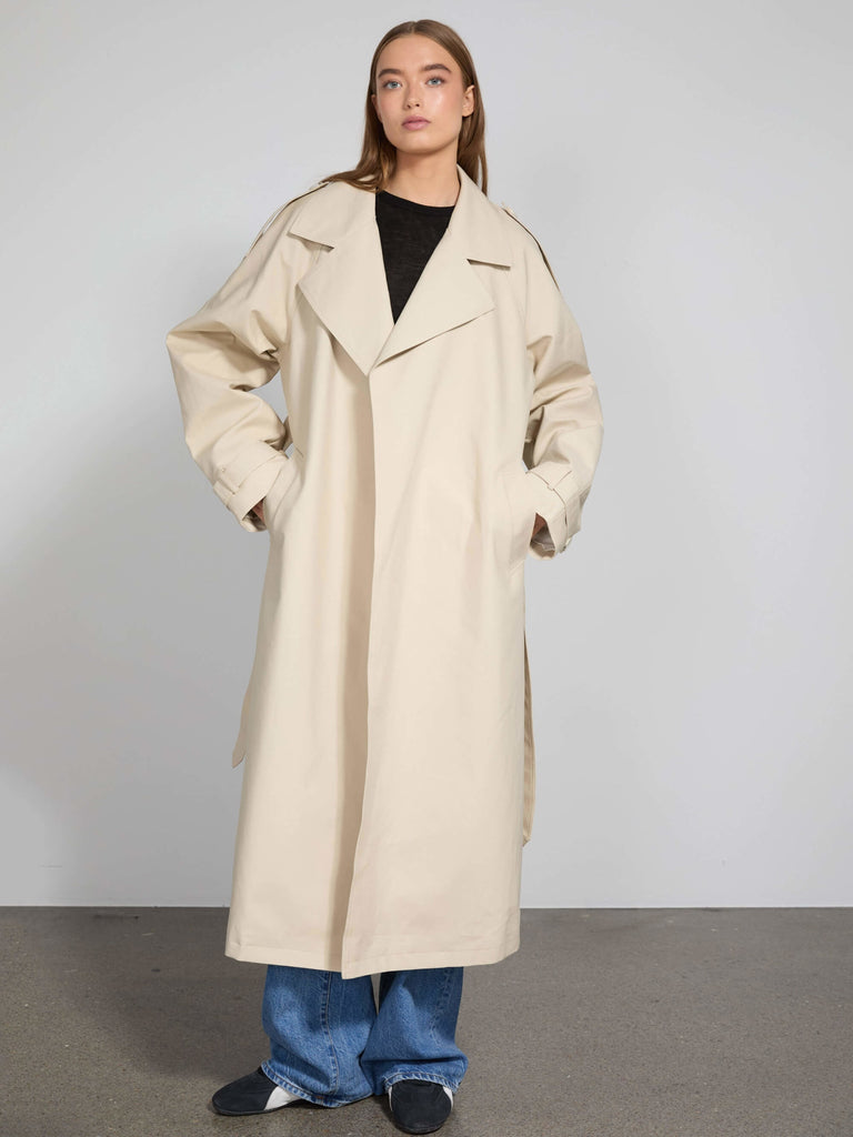 RICO CANVAS COAT - CREME