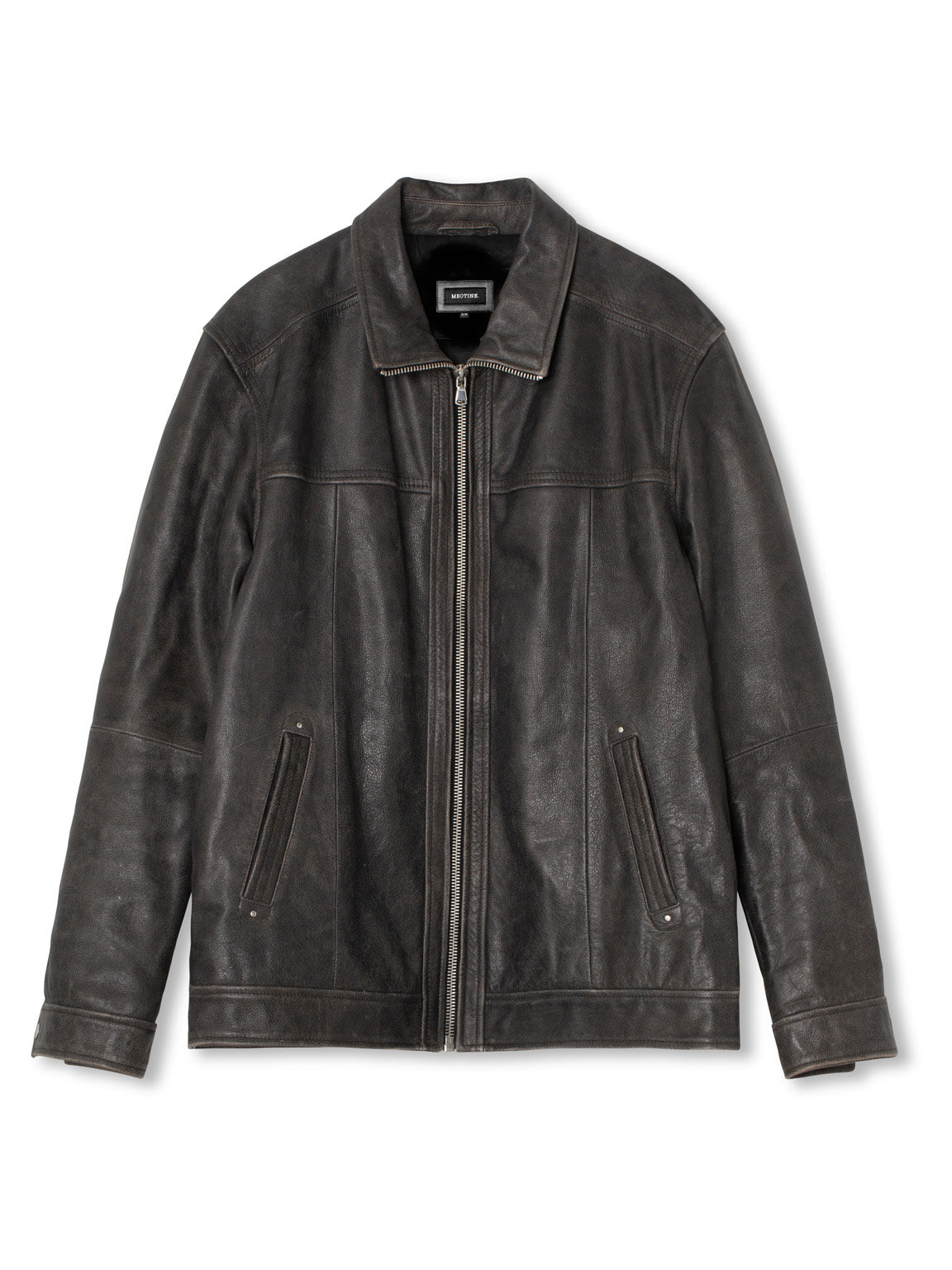 FLOYD LEATHER JACKET - BLACK