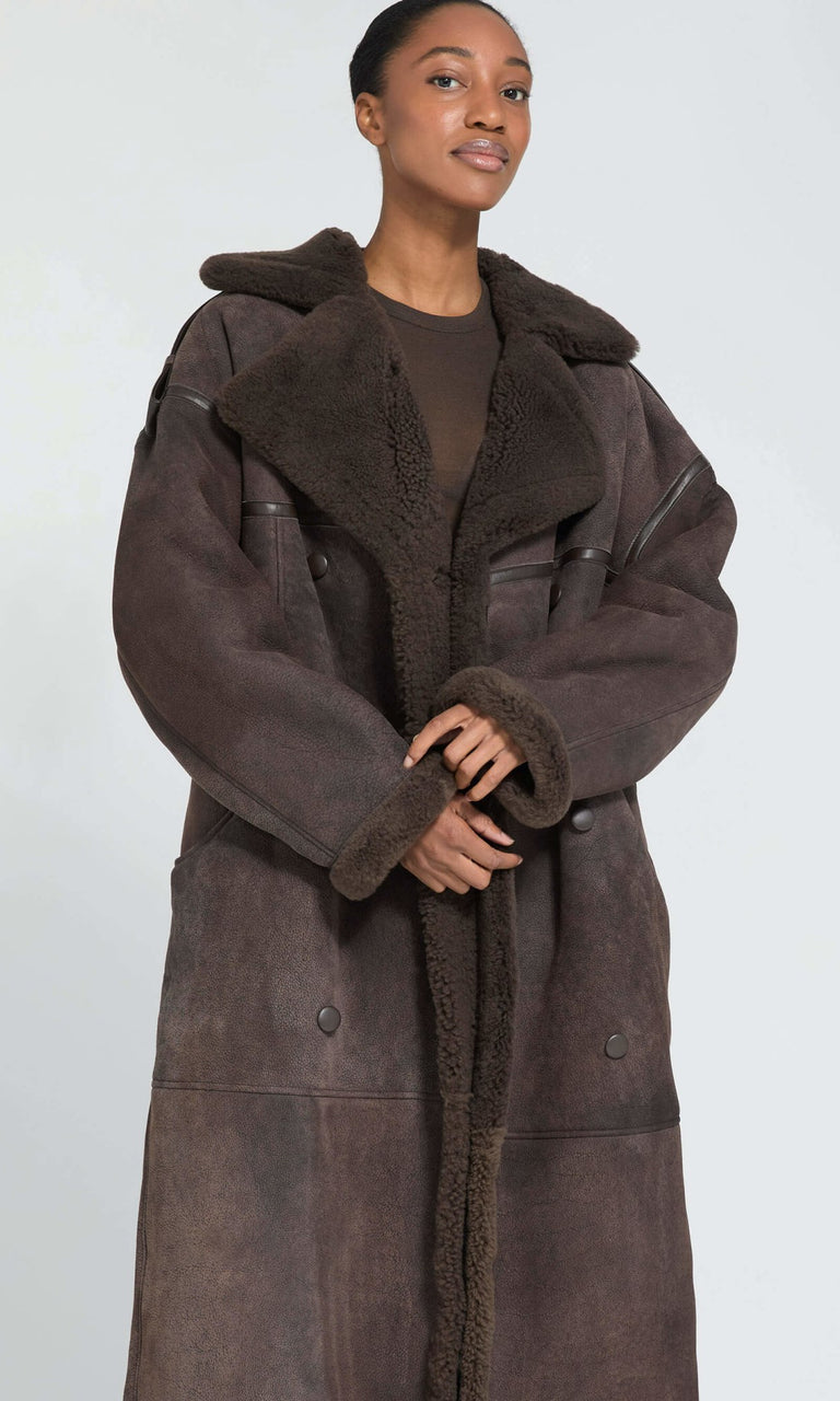 GRACE COAT - BROWN