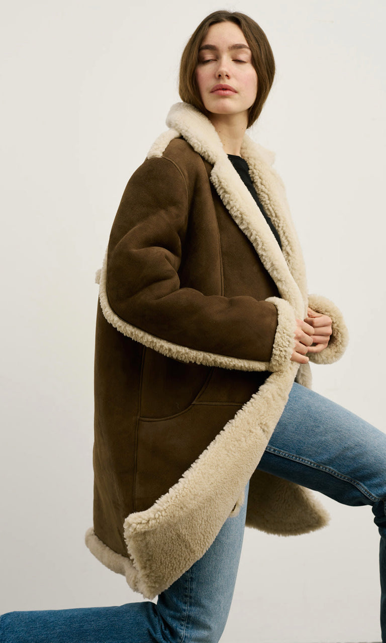 HANNAH COAT - BROWN