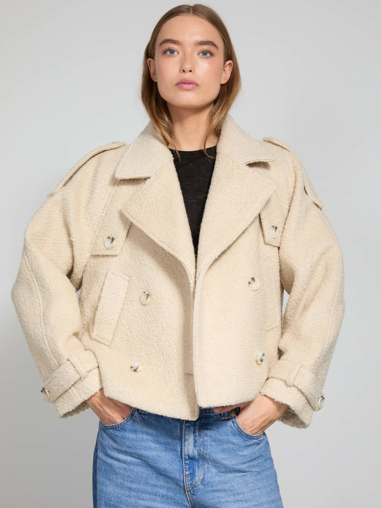 HANNI BOUCLE JACKET - CREME