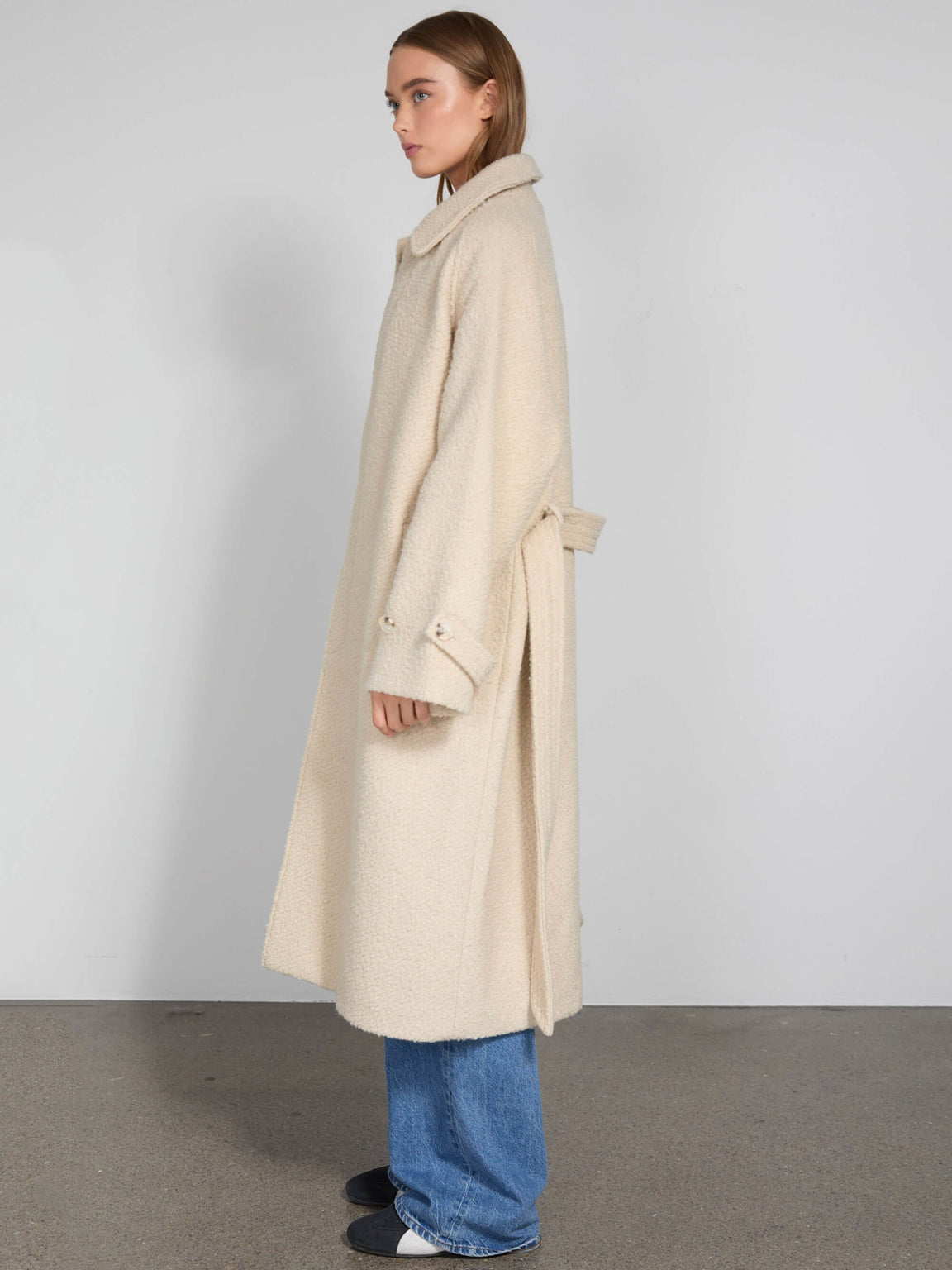 GIA BOUCLE COAT CREME