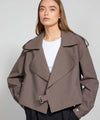 IBEN CANVAS JACKET - BROWN