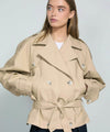 QUINN CANVAS JACKET - BEIGE