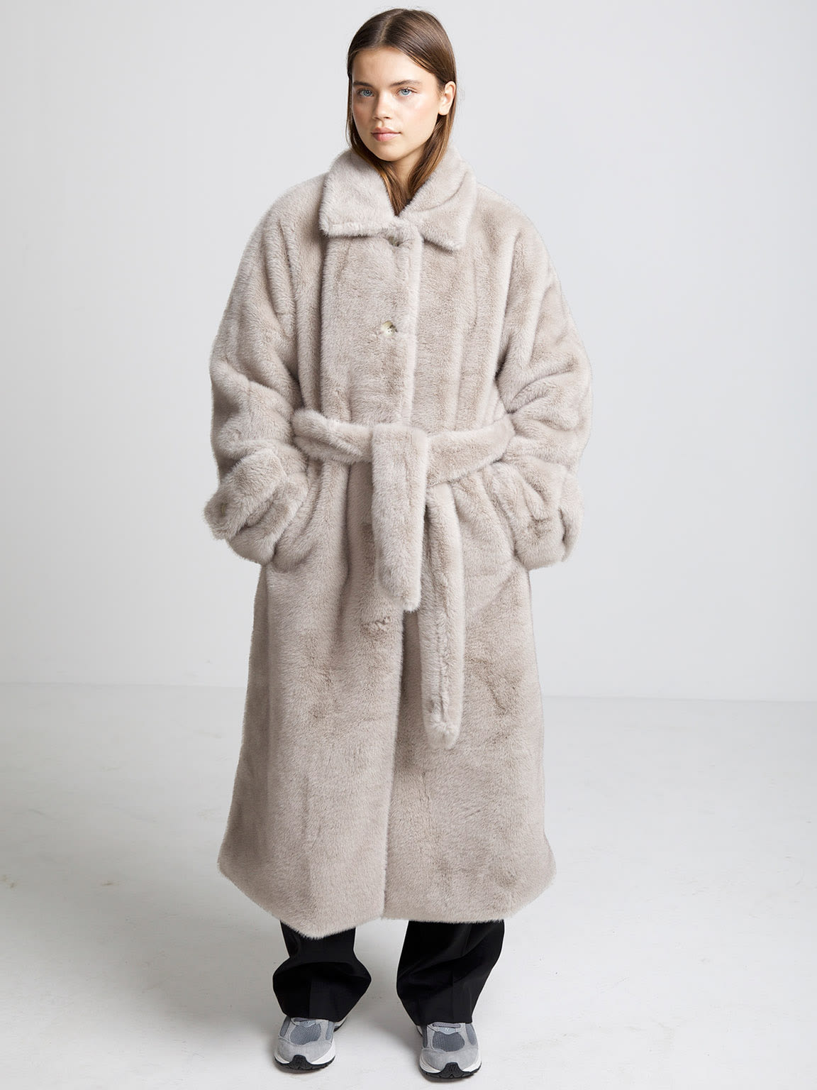 KELLY COAT - LIGHT GREY