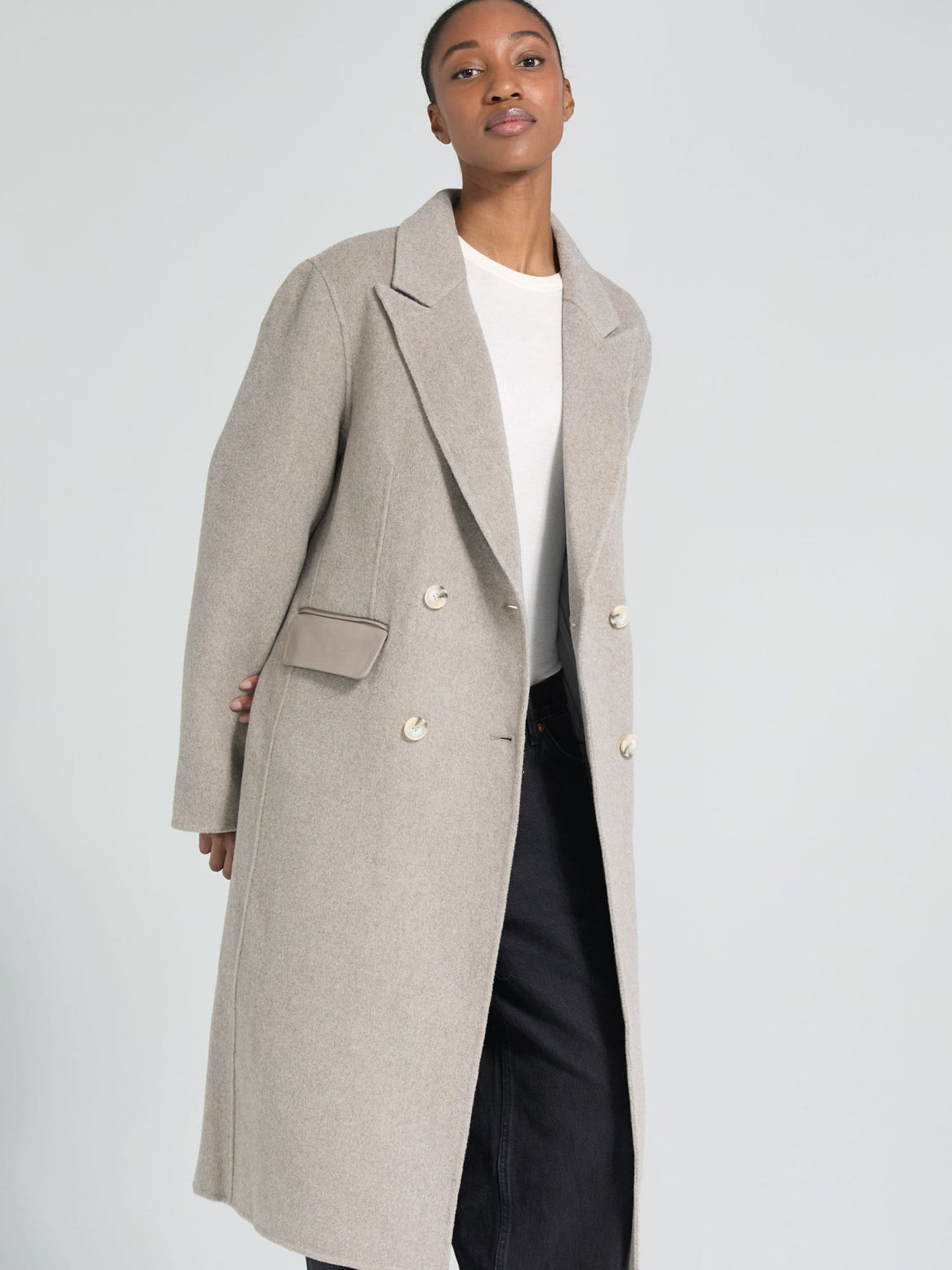 MILES WOOL COAT - BEIGE