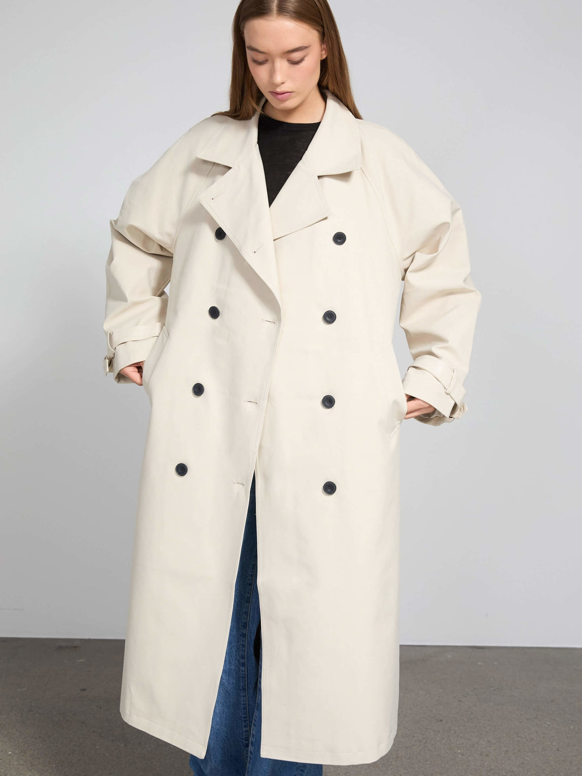 BETTY CANVAS COAT CREME