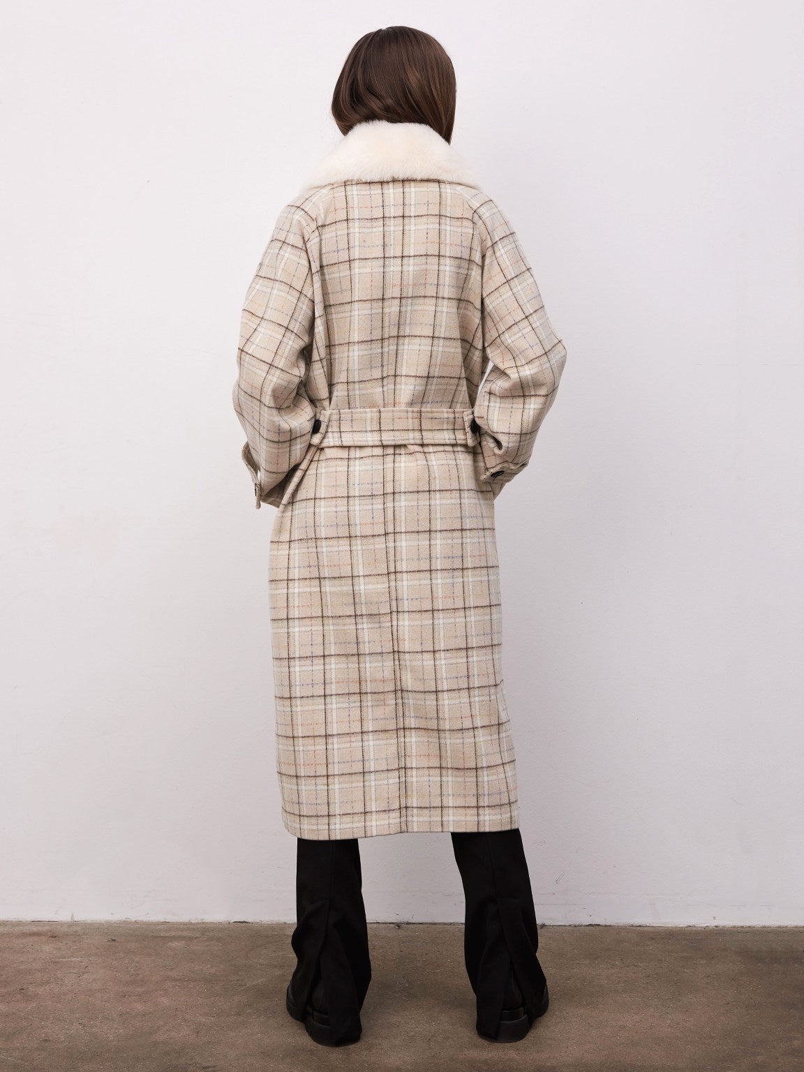 SASCHA COAT - CREAM PATTERN