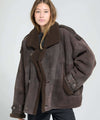 ZOE JACKET - DARK BROWN