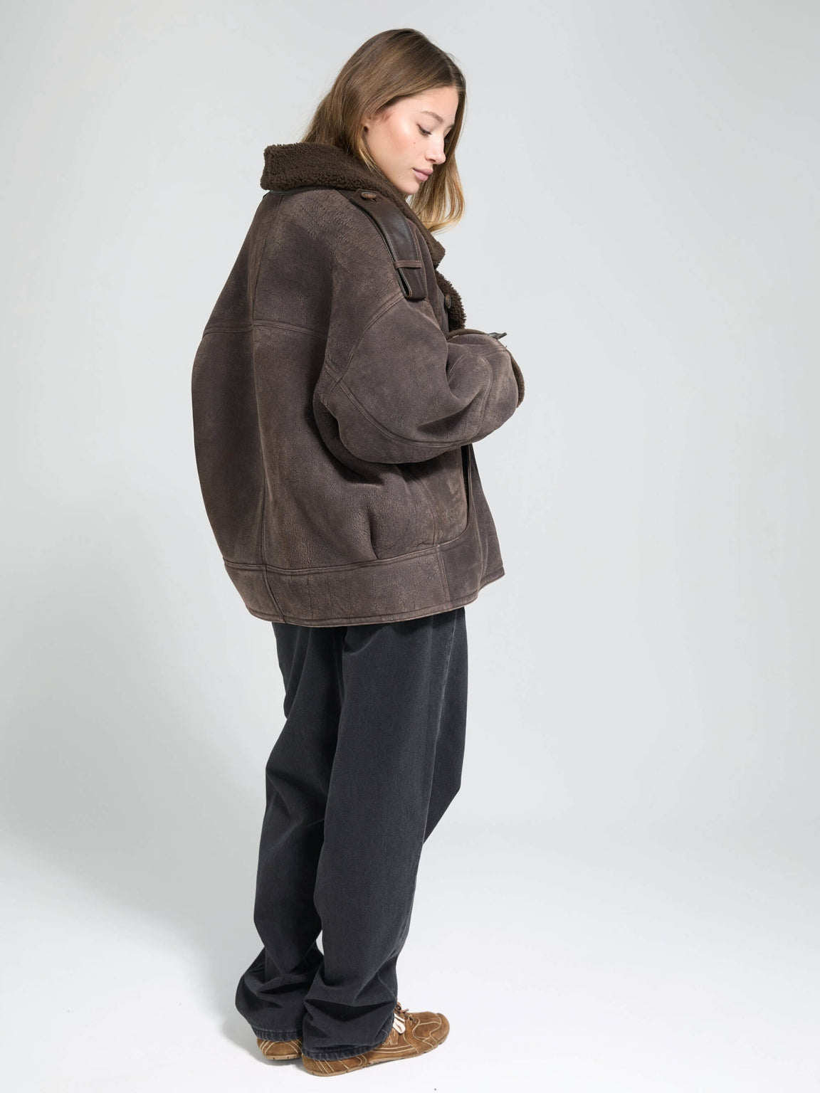 ZOE JACKET - DARK BROWN